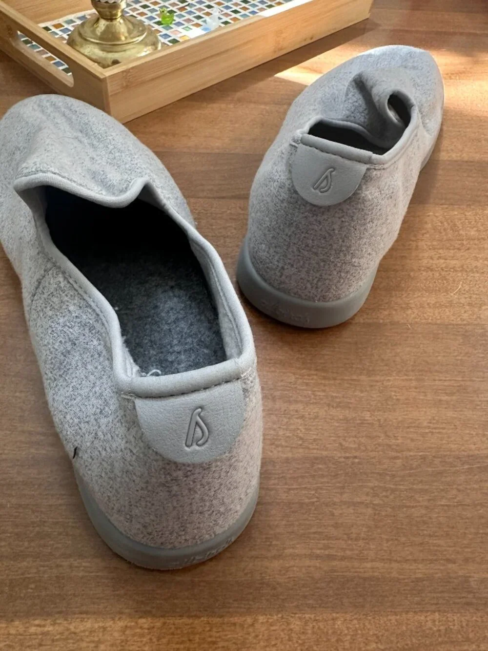 Allbirds Men's Wool Lounger, Everyday Slip-On Sneakers, Light Gray